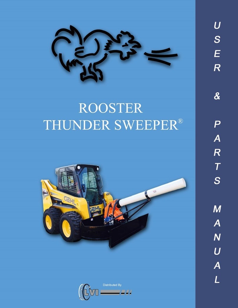 Rooster Thunder Sweeper user & parts manual