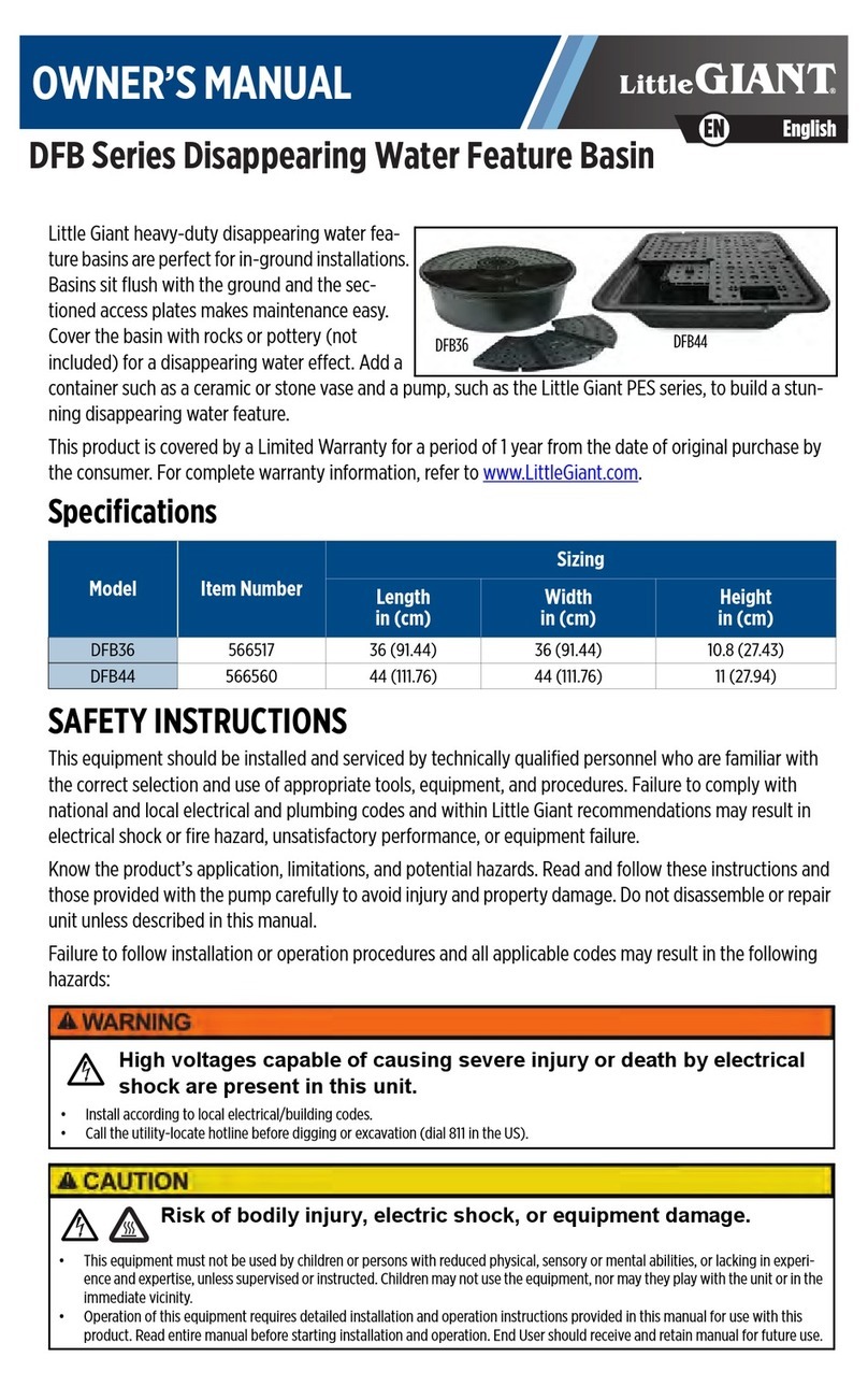 Little Giant DFB Series owner's manual