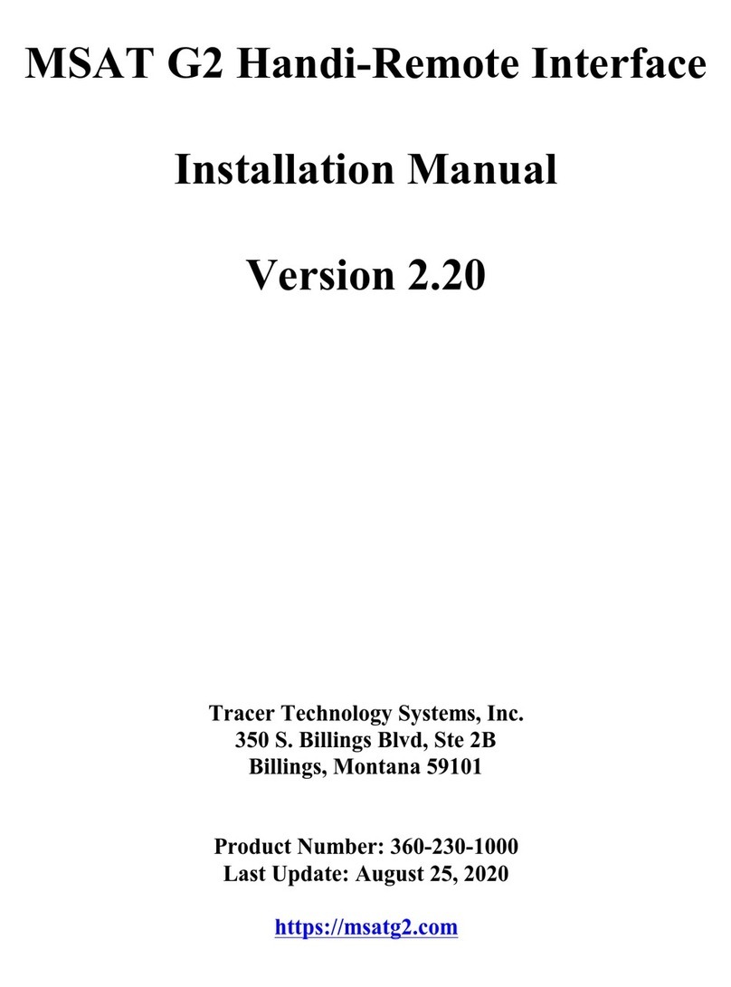Tracer MSAT G2 User manual