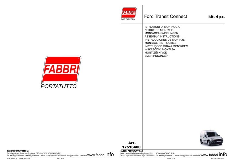 FABBRI PORTATUTTO 17516400 Assembly instructions
