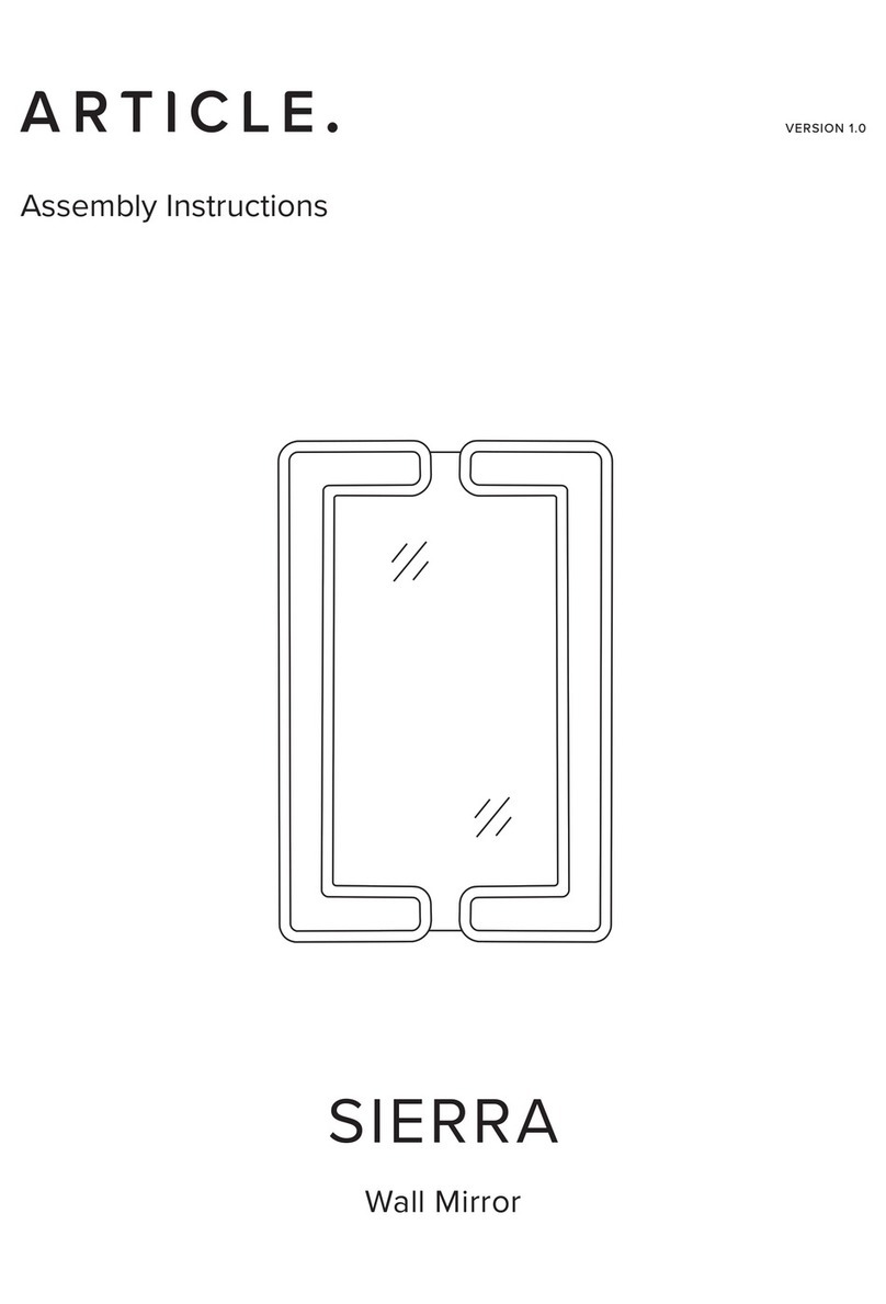 Article SIERRA Assembly instructions