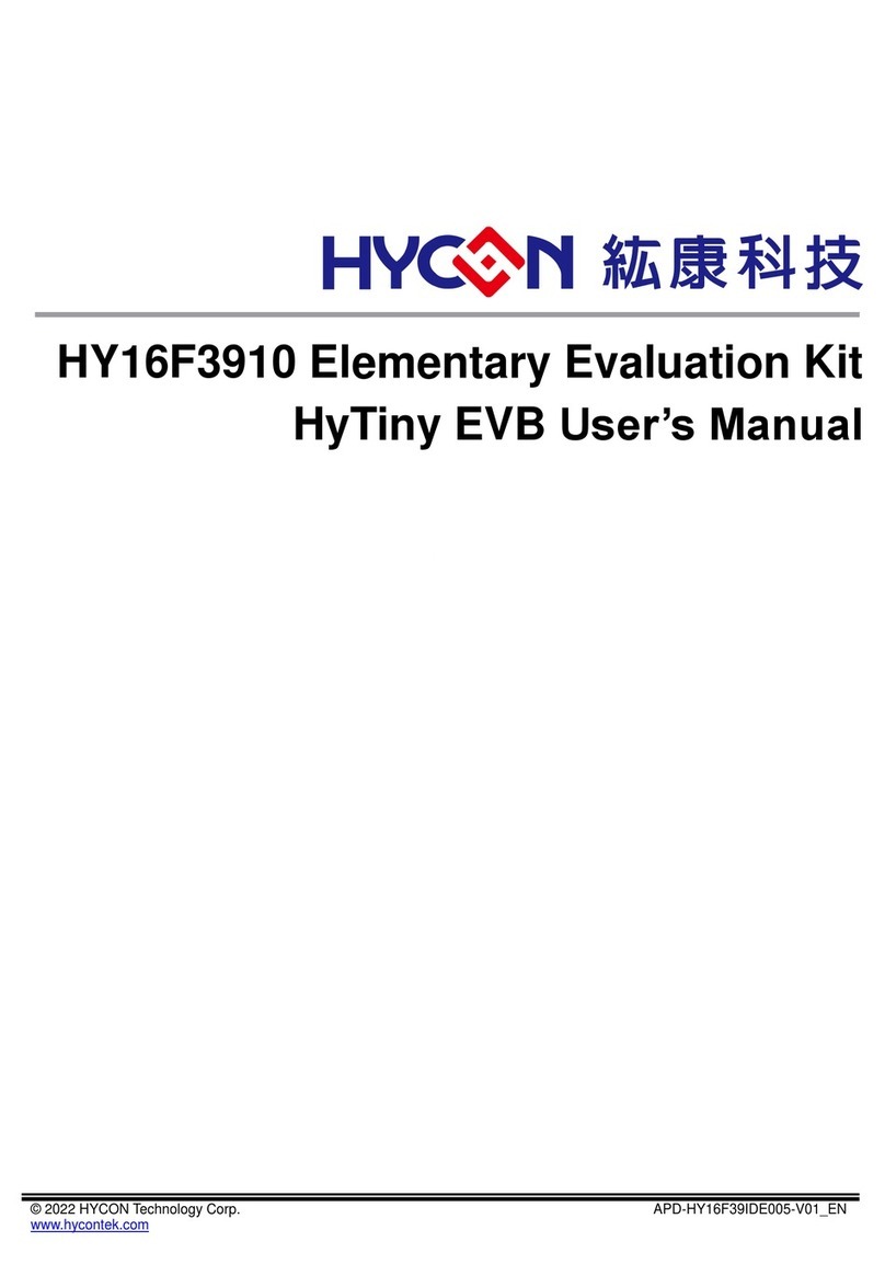 HYCON HY16F3910 HyTiny EVB user manual