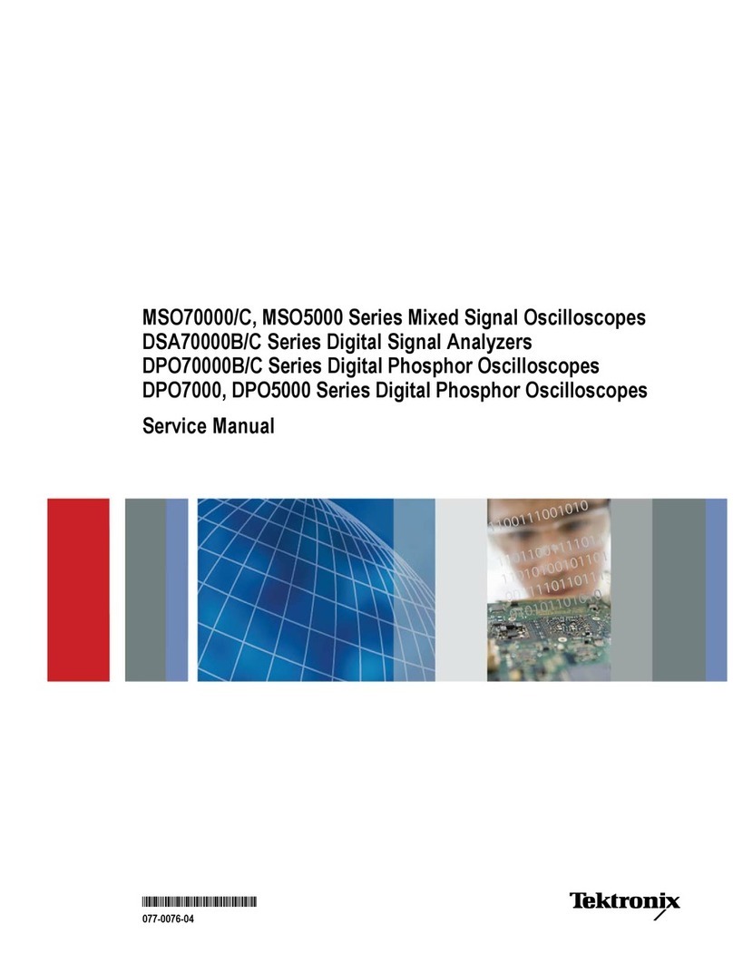 Tektronix MSO70000 Series User manual