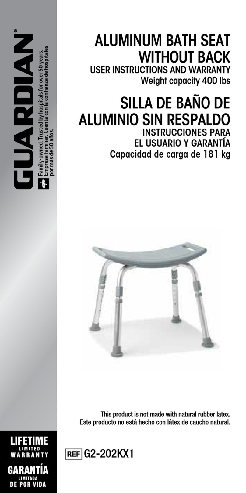 Guardian G2-202KX1 User instructions and warranty