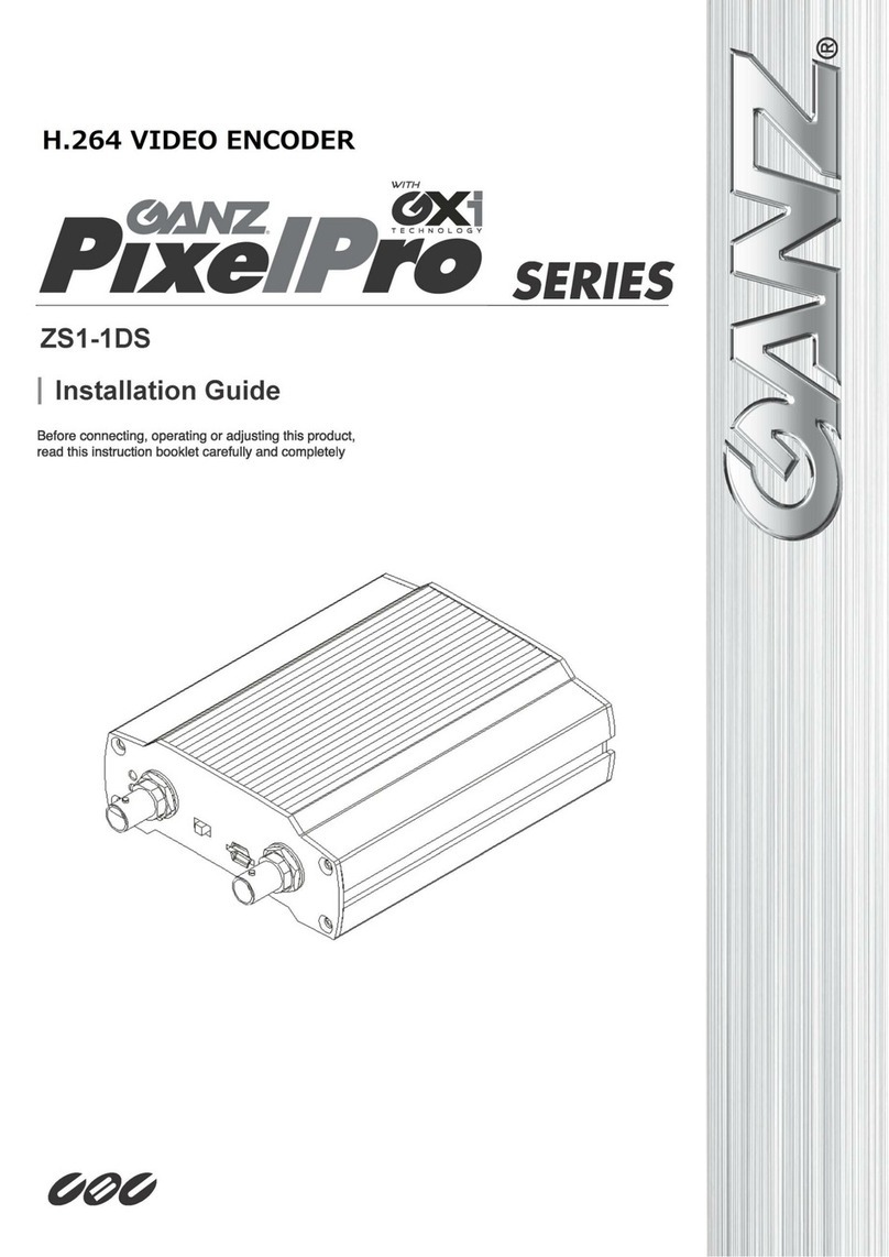 Ganz PixelPro GXi Series User manual