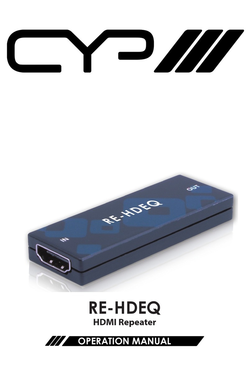 CYP RE-HDEQ User manual