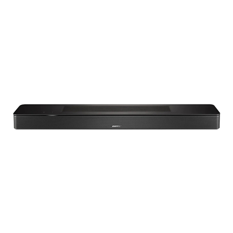Bose SOUNDBAR 550 User manual