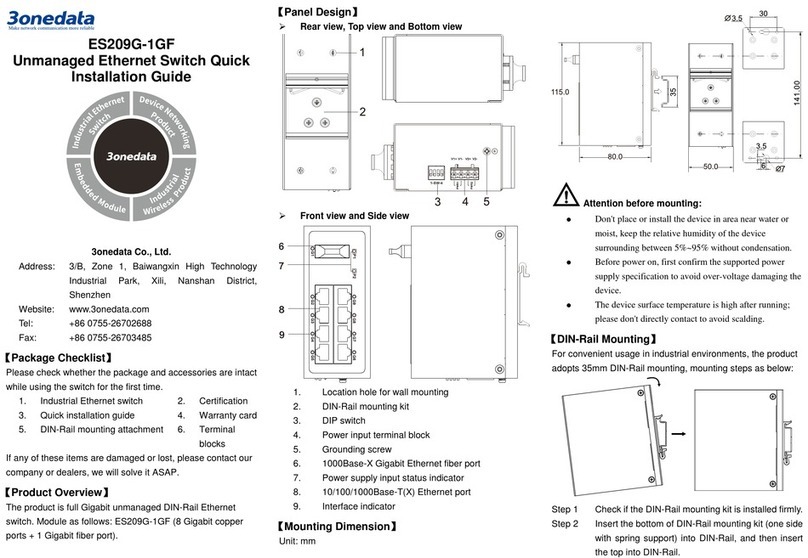 3One data ES209G-1GF User manual