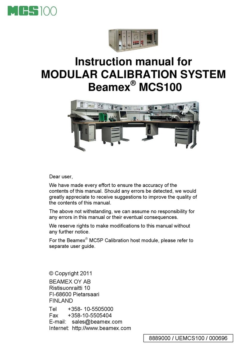 BEAMEX MCS100 instruction manual