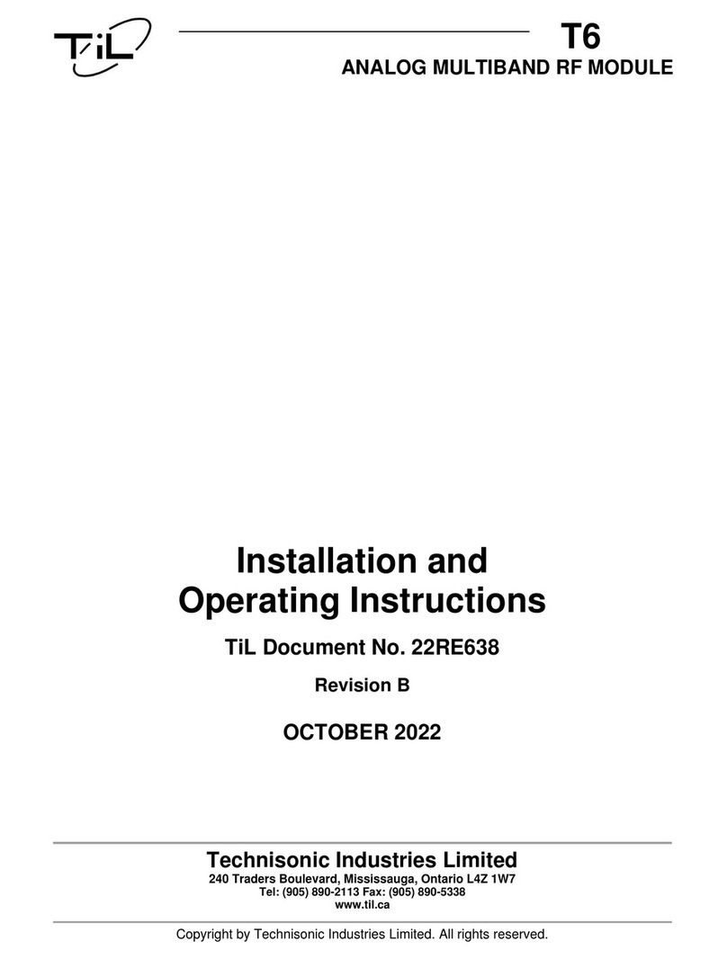 TIL T6 Installation and operating instructions