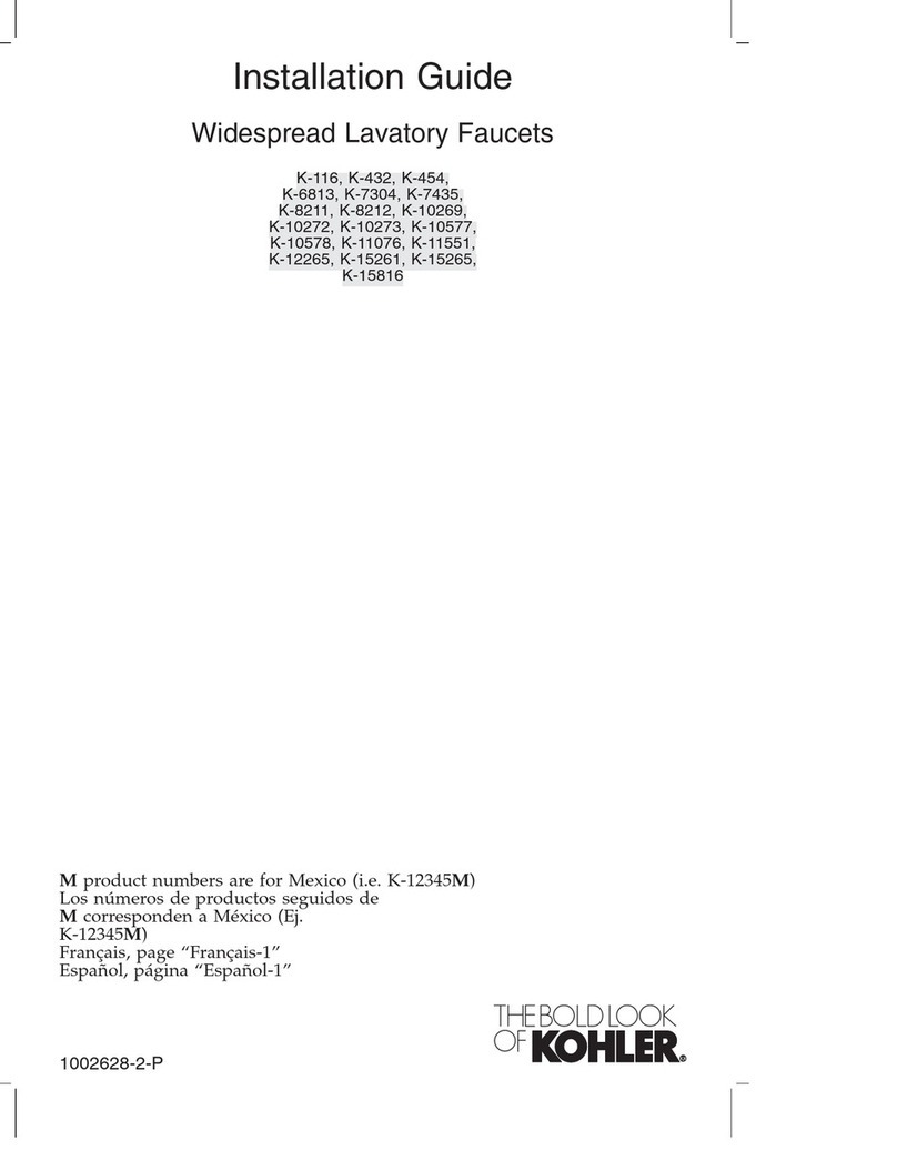 Kohler K-116 User manual Kohler K-116 User manual