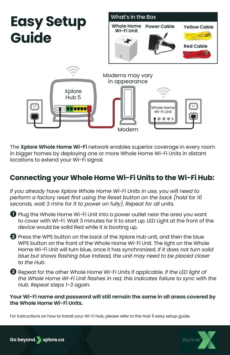 Xplore Whole Home Wi-Fi Easy setup guide