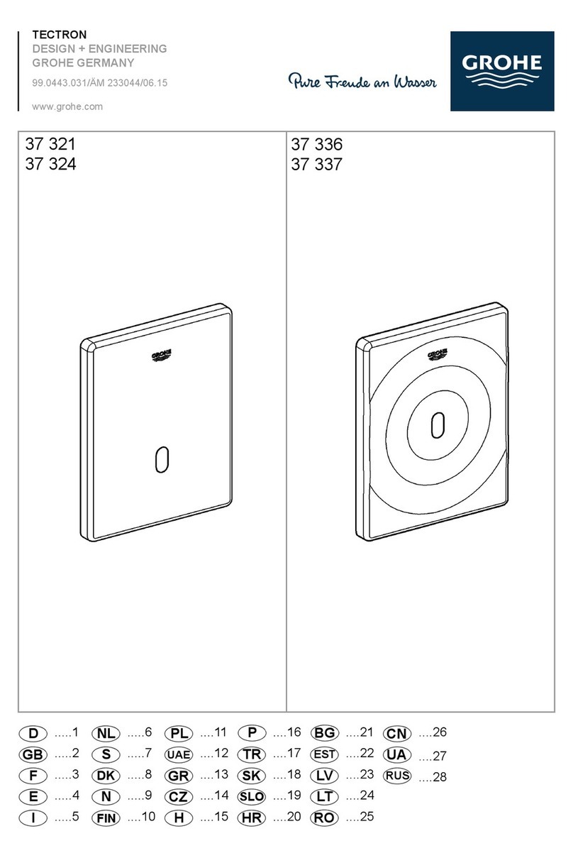Grohe Tectron 37 321 installation instructions Grohe Tectron 37 321 installation instructions