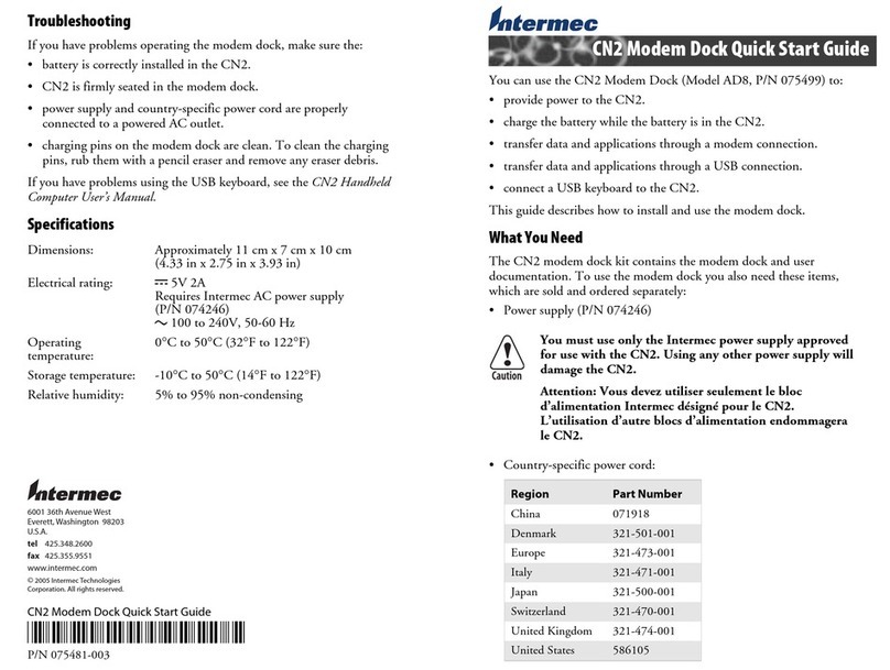 Intermec AD8 User manual