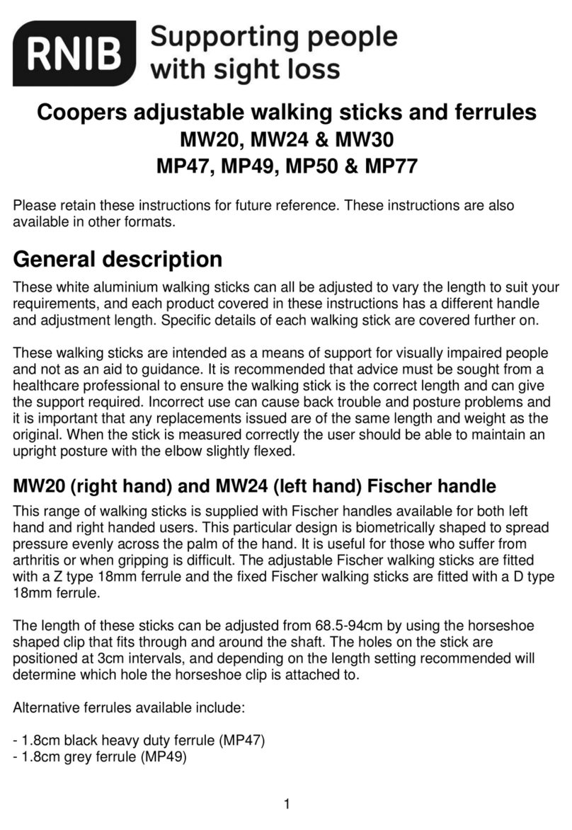 RNIB MW20 instructions