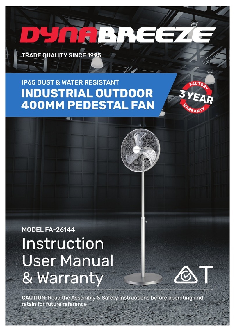 DYNABREEZE FA-26144 instruction manual