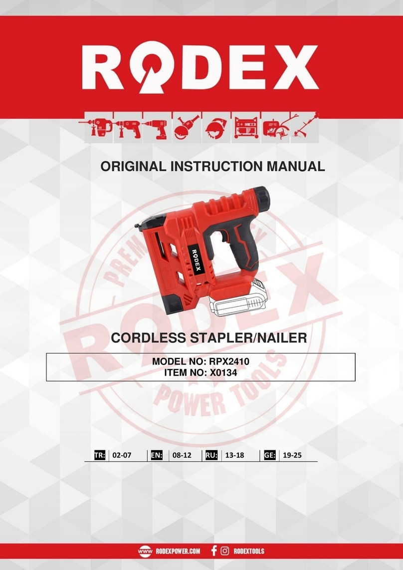RODEX RPX2410 instruction manual