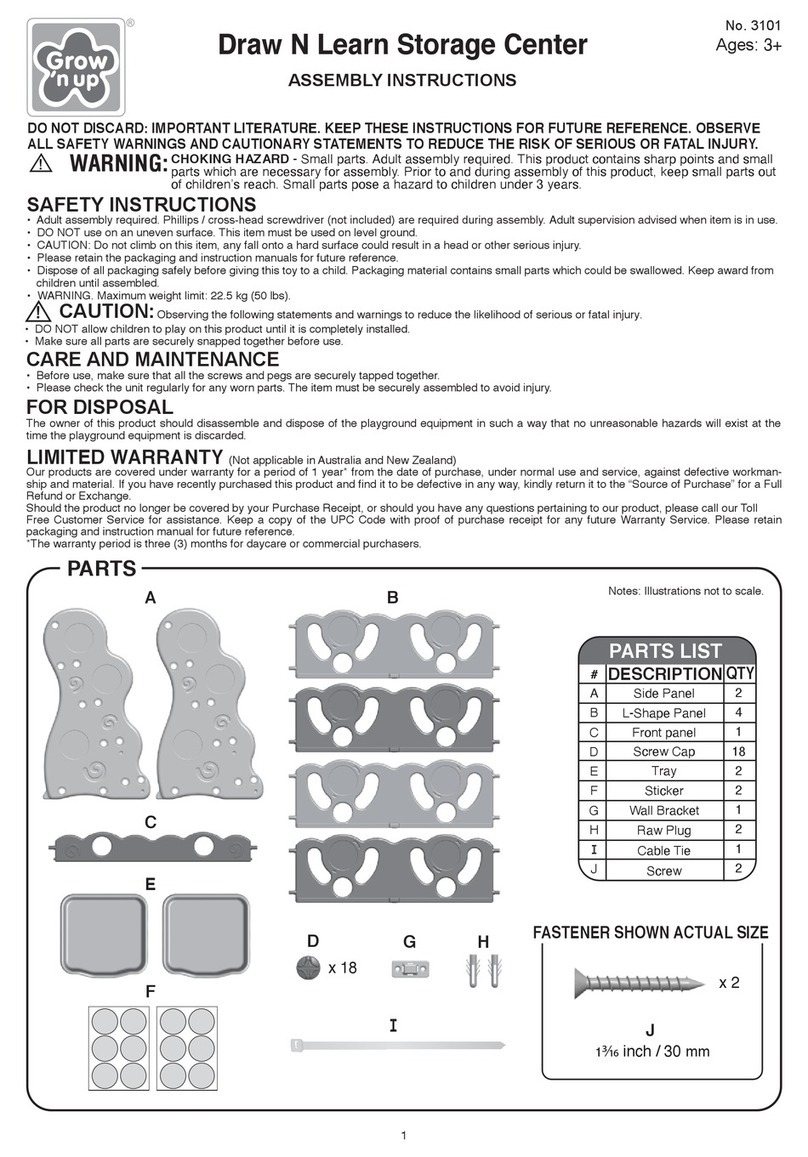 grow 'n up Draw N Learn 3101 Assembly instructions