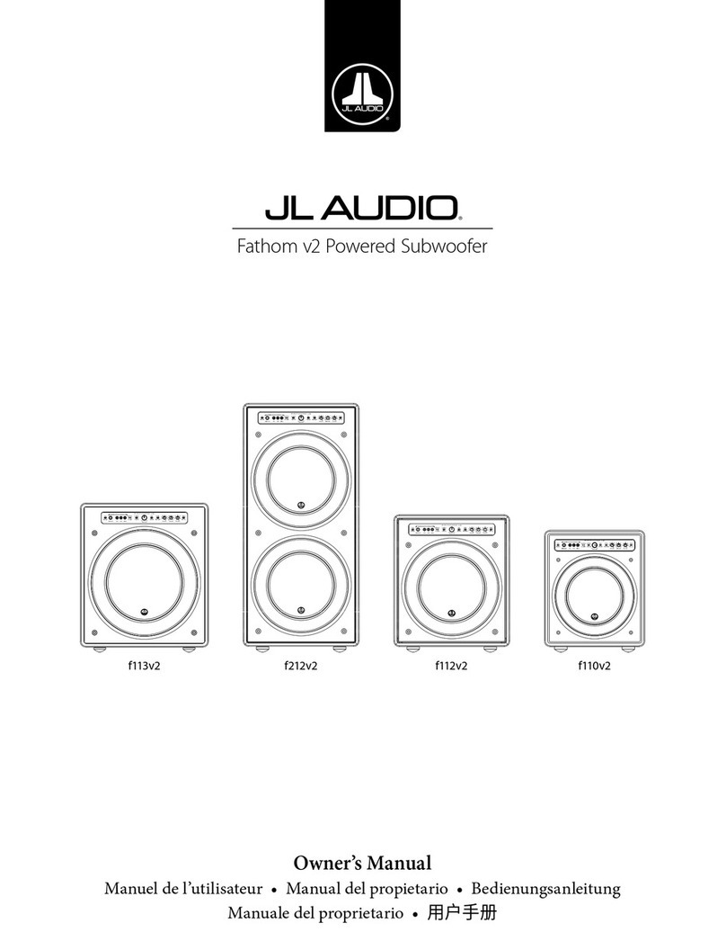 JL Audio Fathom f113v2 owner's manual