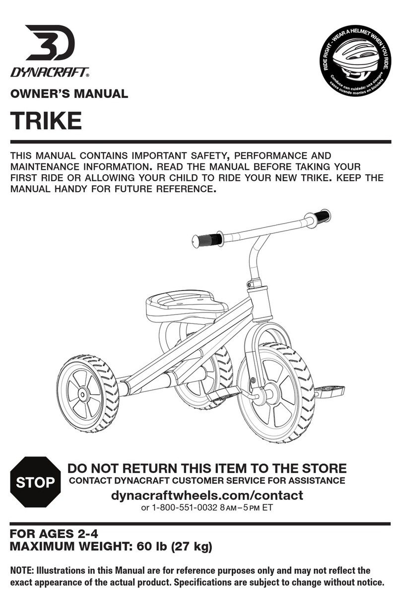 Dynacraft TRIKE owner's manual