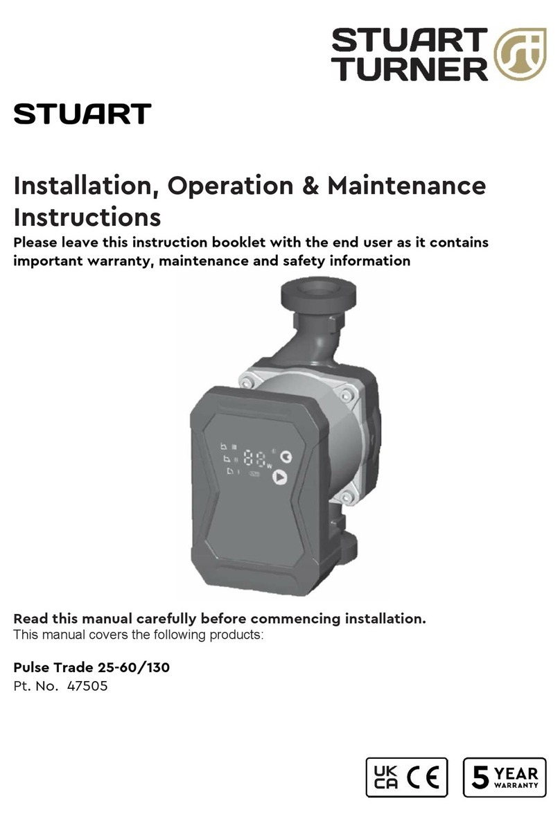 Stuart Turner Pulse Trade 25-60/130 Installation, operation & maintenance instructions