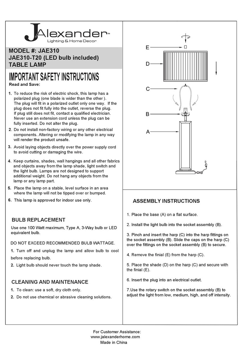 JALEXANDER JAE310 User manual