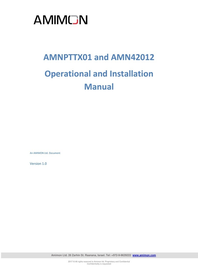 AMIMON AMNPTTX01 Operational and installation manual