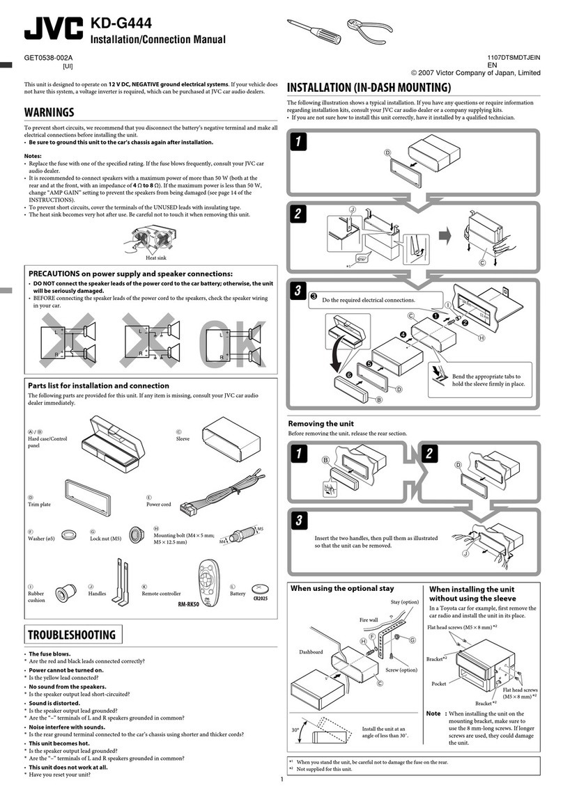JVC KD-G444 Guide