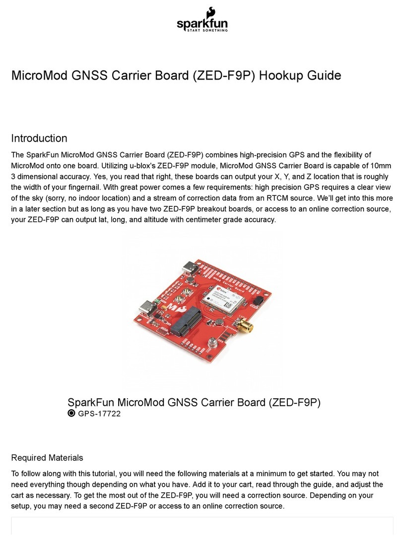 sparkfun ZED-F9P Technical document