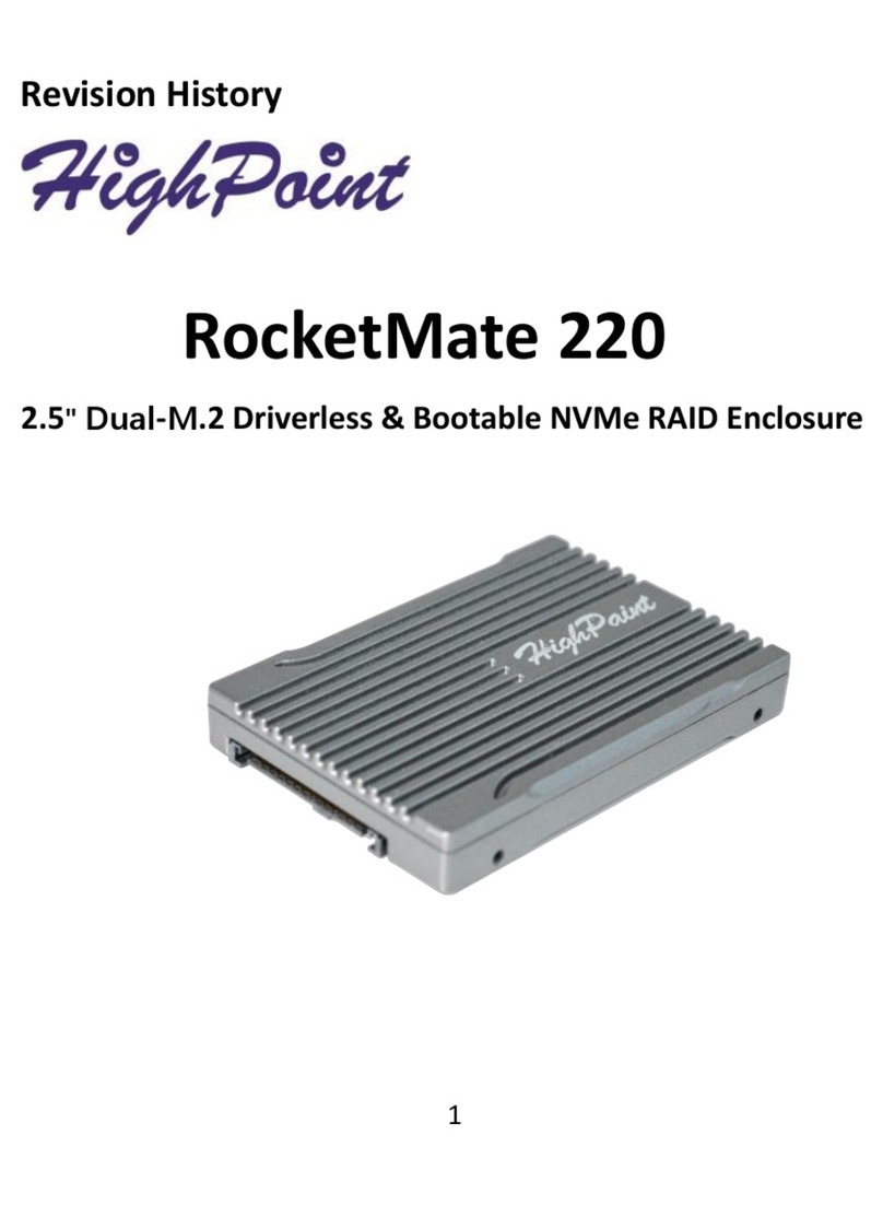 HighPoint RocketMate 220 Quick installation guide