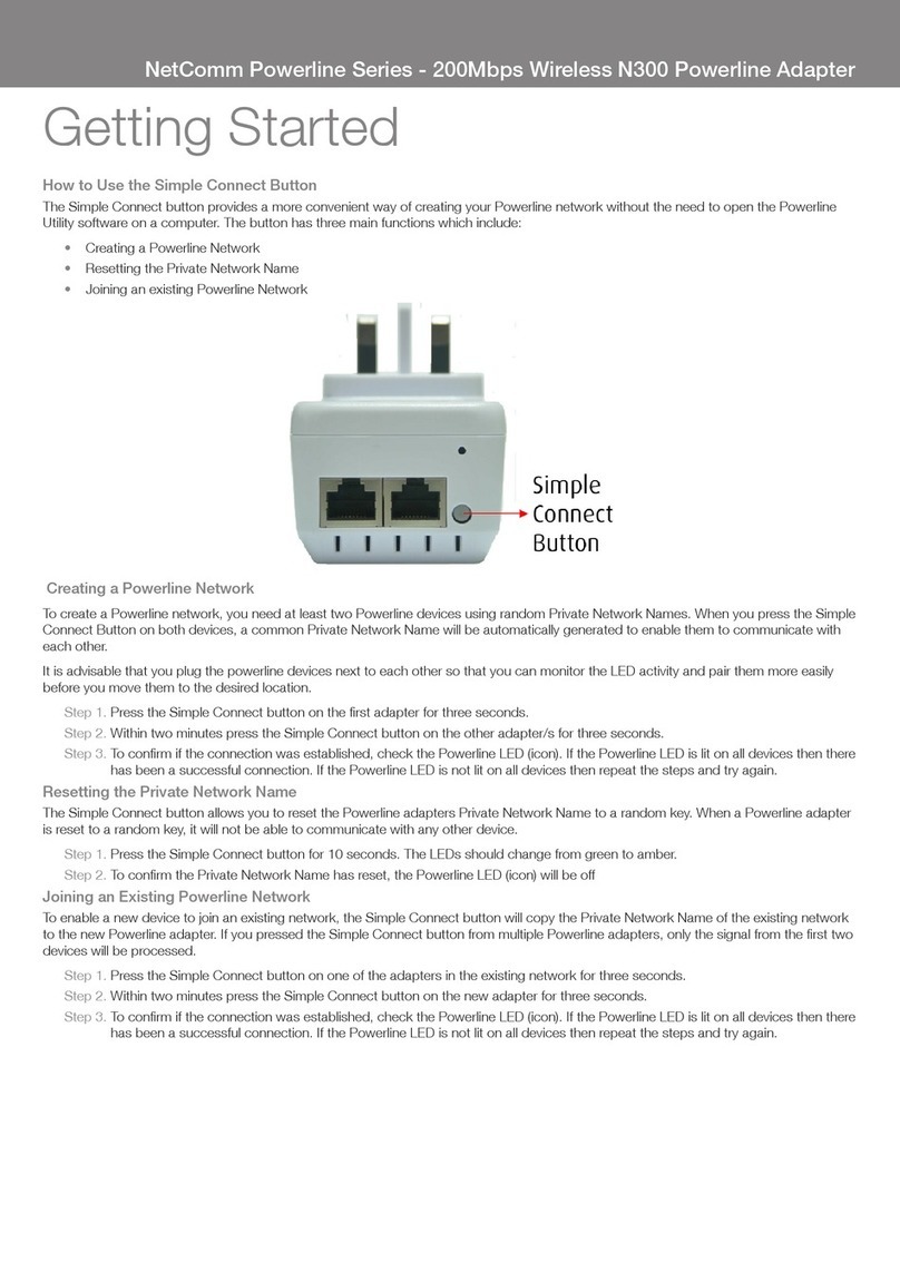 NetComm POWERLINE SERIES User manual