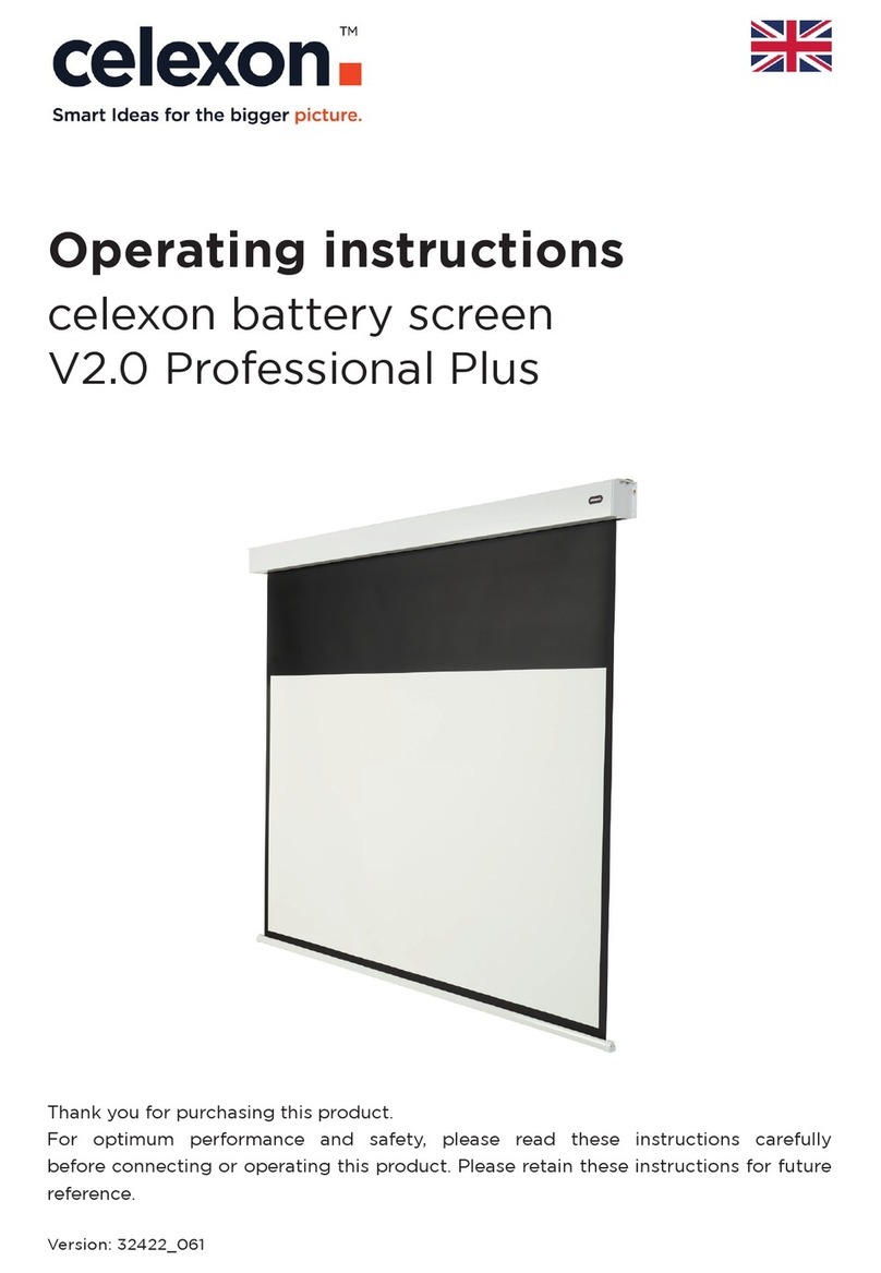 Celexon battery screen V2.0 Professional Plus operating instructions Celexon battery screen V2.0 Professional Plus operating instructions