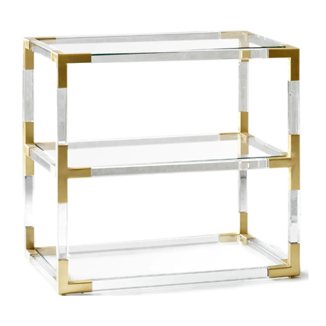 JONATHAN ADLER Jacques 2 Tier Table User manual