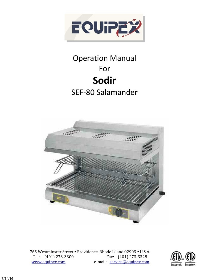 Equipex Sodir SEF-80 Operation manual