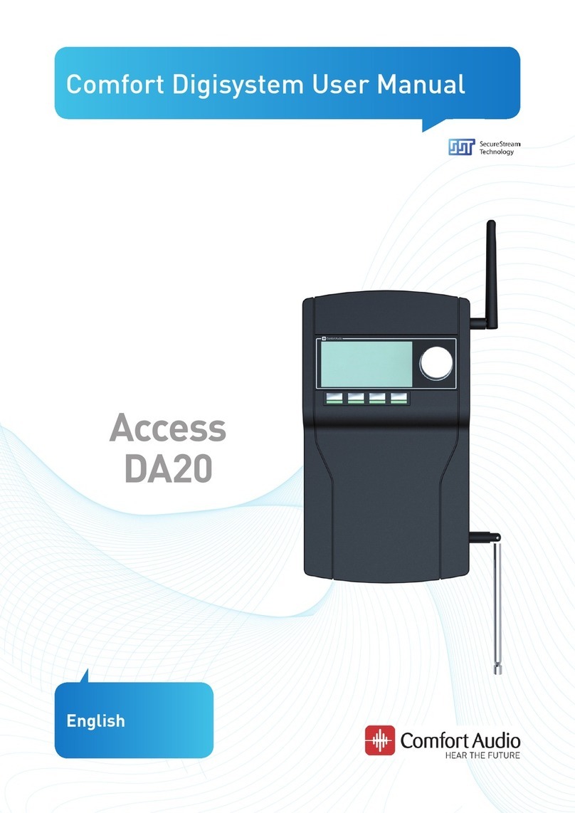 Comfort audio Comfort Digisystem Access DA20 user manual Comfort audio Comfort Digisystem Access DA20 user manual