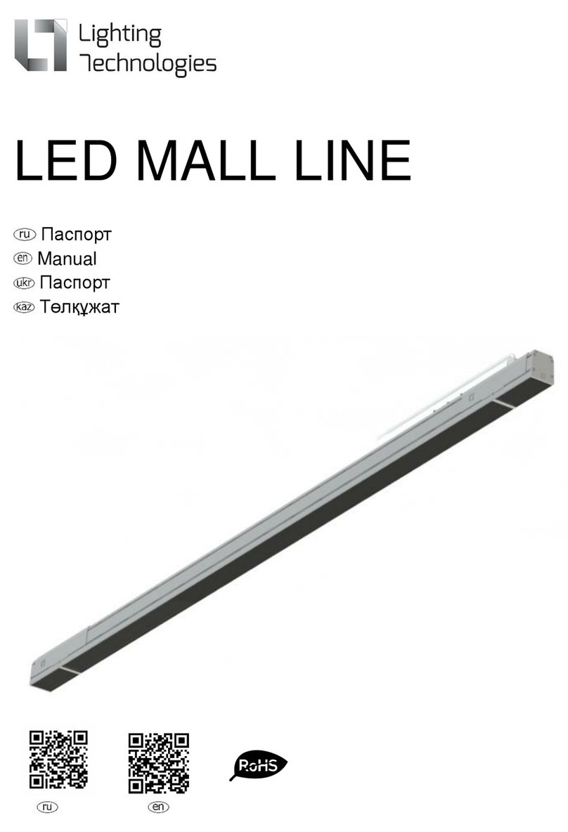 Lighting Technologies LED MALL LINE User manual