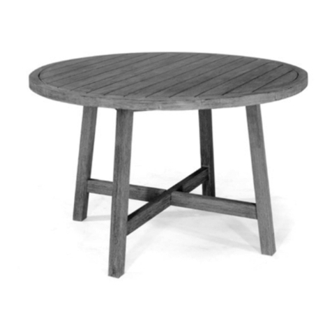 Kettler Cora120 cm Round Dining Table HUC28208 User manual