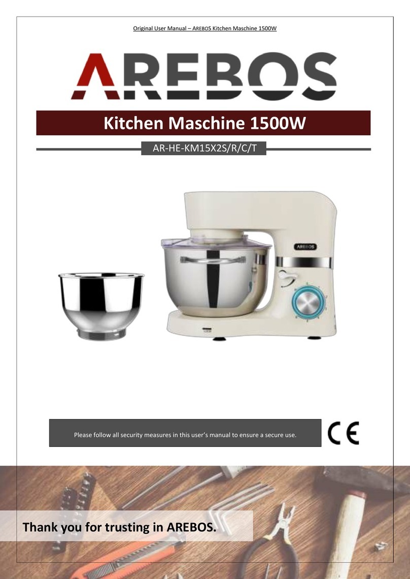 AREBOS AR-HE-KM15X2S user manual