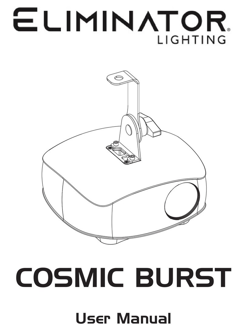 Eliminator Lighting COSMIC BURST user manual Eliminator Lighting COSMIC BURST user manual