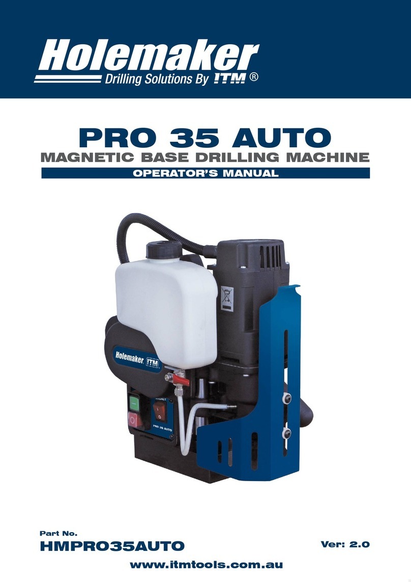Itm Holemaker PRO 35 AUTO User manual Itm Holemaker PRO 35 AUTO User manual