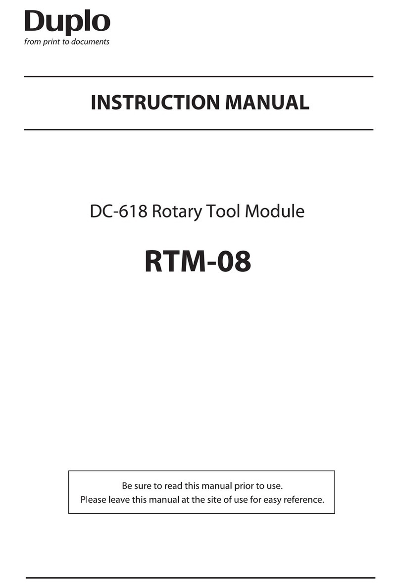 Duplo RTM-08 instruction manual