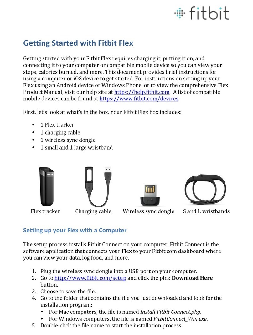 Fitbit Zip Flex Installation and maintenance instructions