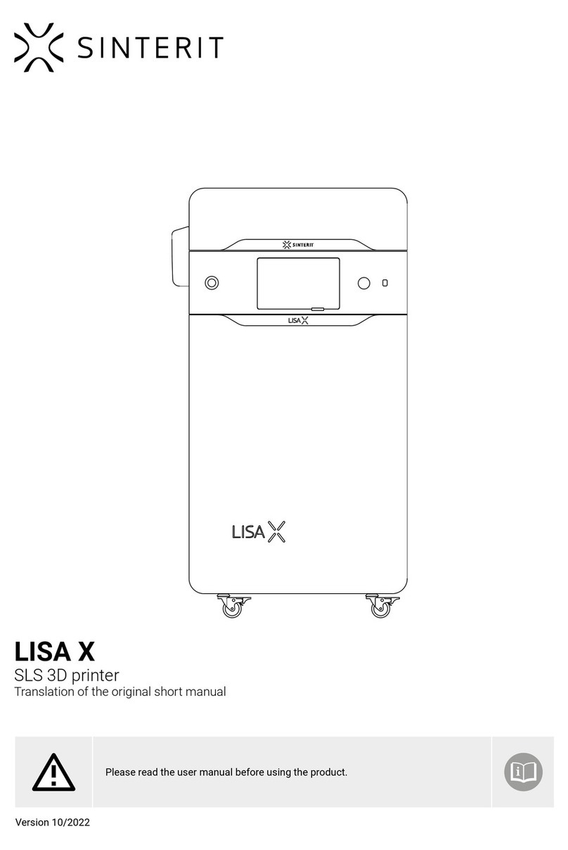 SINTERIT Lisa X Repair manual