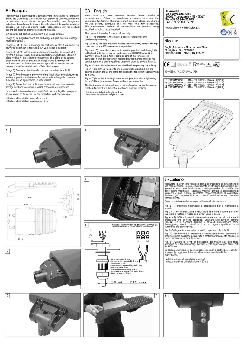 C Luce Skyline quick start guide