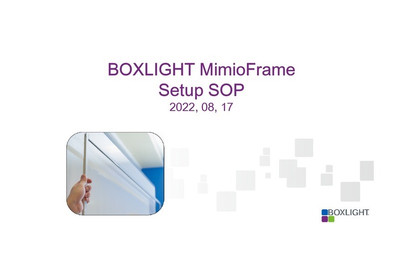 BOXLIGHT MimioFrame Setup