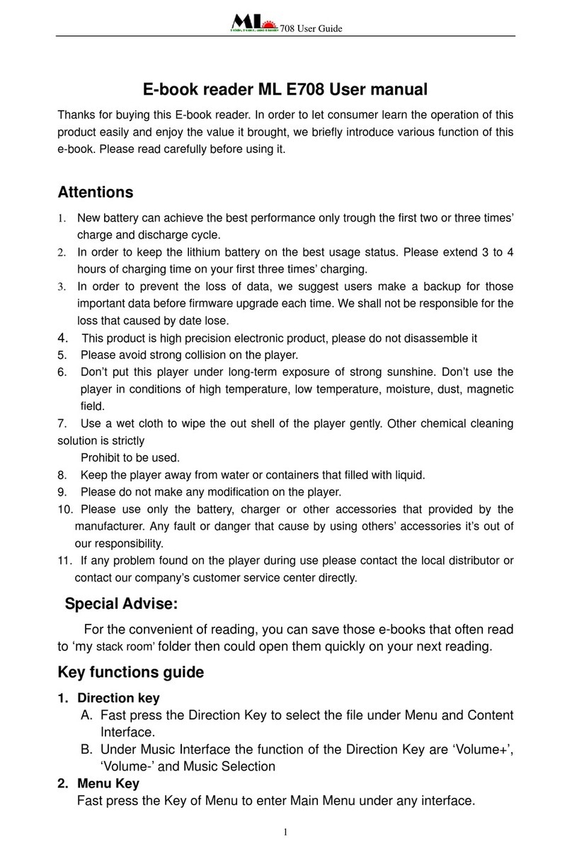 ML E708 user manual