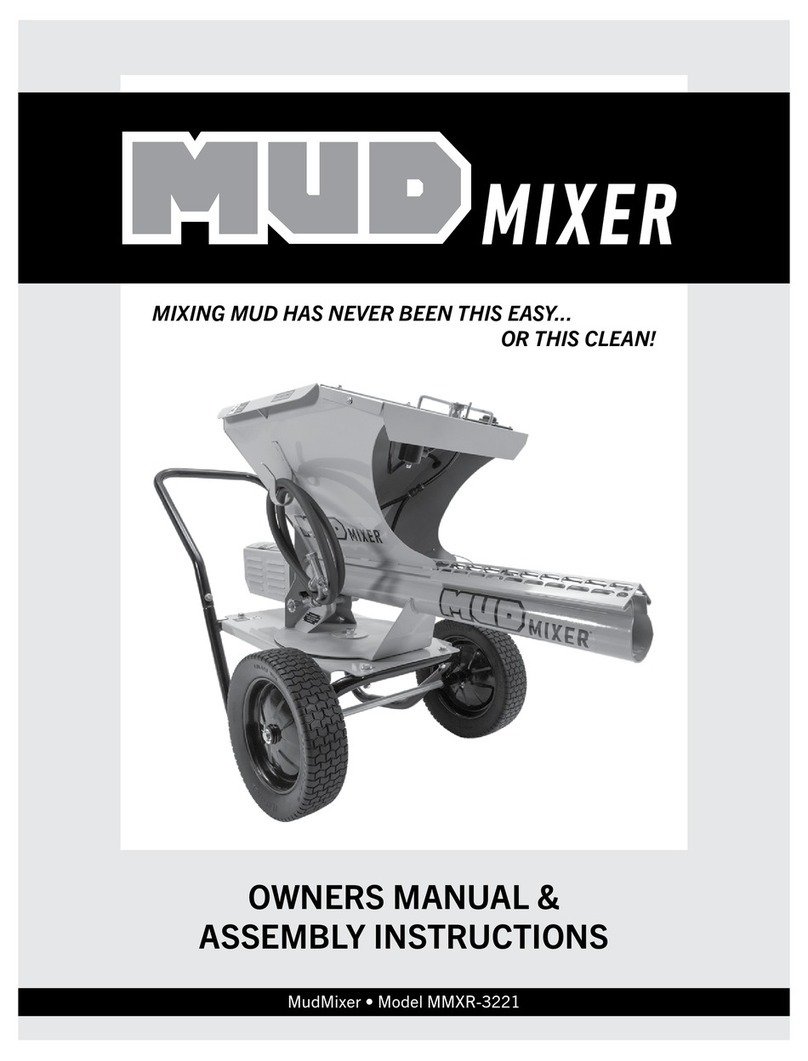 MUD MIXER MMXR-3221 Use and care manual