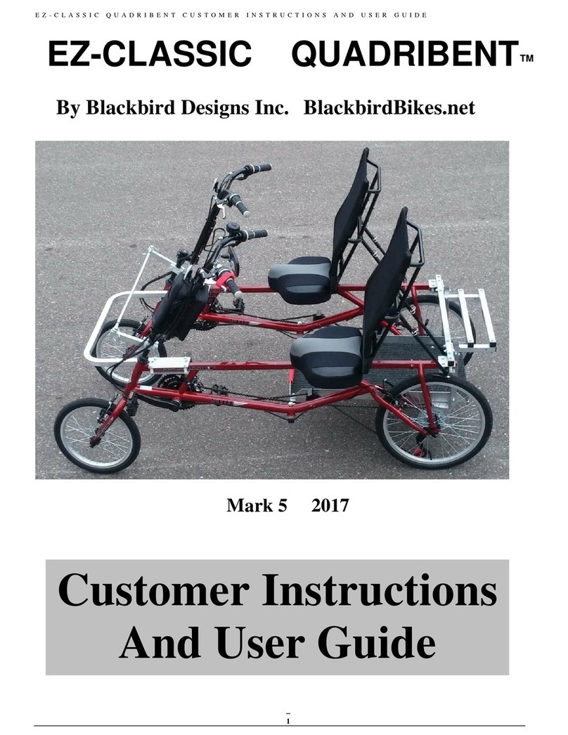 Blackbird QUADRIBENT EZ-CLASSIC CUSTOMER INSTRUCTIONS