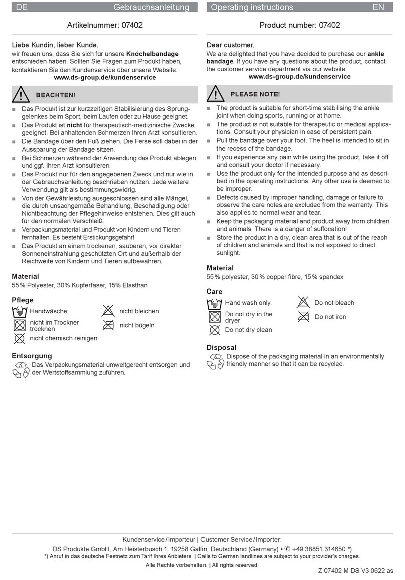 DS Produkte 07402 operating instructions