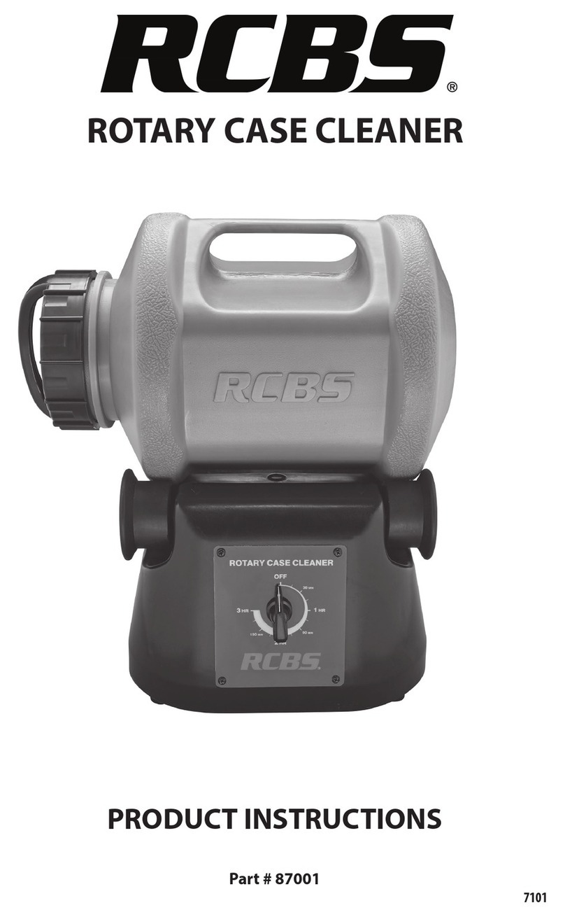 RCBS 87001 Instruction sheet